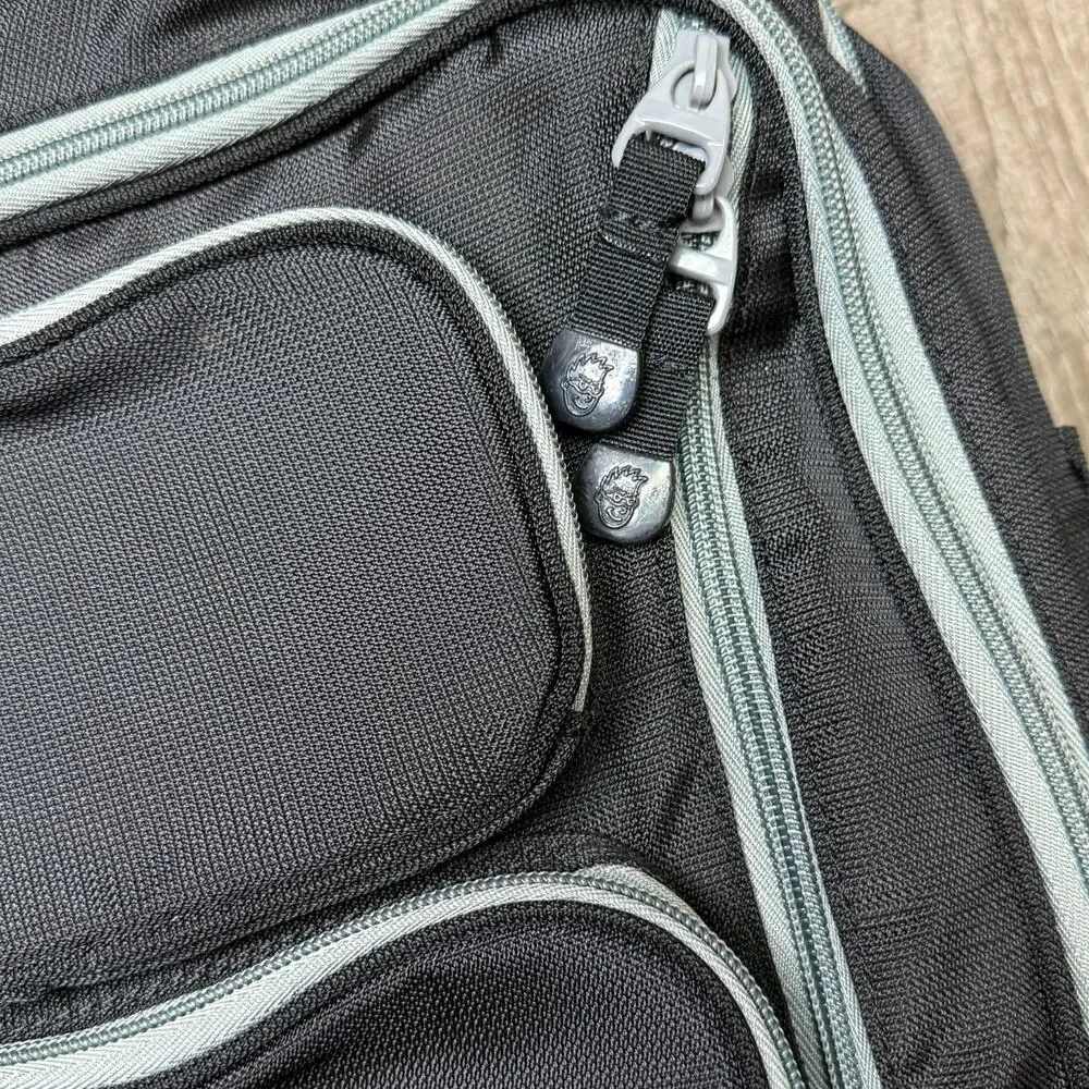 Diaper Dude Black Backpack Diaper Bag Messenger‎ Changing Pad Multi Pocket